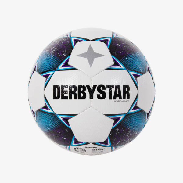 Afbeelding Derbystar Diamond II wedstijdvoetbal wit/blauw